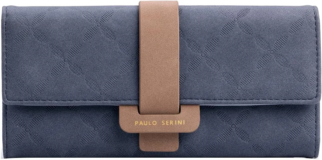 PAULO SERINI® Wallet Women - Womens Wallet with Coin Purse - Card Holder 9 Cards - Wristlet - Vegan Wallets for Women - Birthday Gifts for Women - Billeteras de Mujer - 9 colors