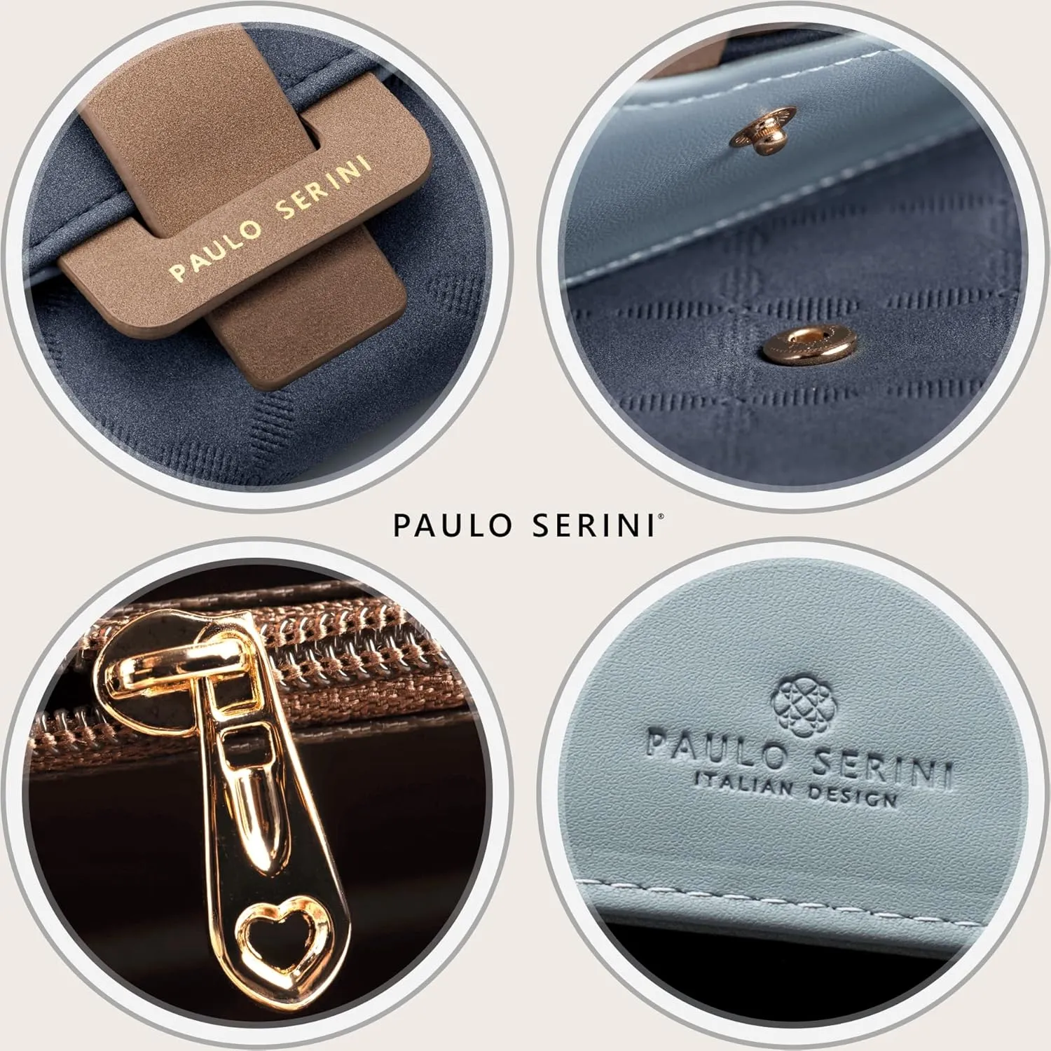 PAULO SERINI® Wallet Women - Womens Wallet with Coin Purse - Card Holder 9 Cards - Wristlet - Vegan Wallets for Women - Birthday Gifts for Women - Billeteras de Mujer - 9 colors