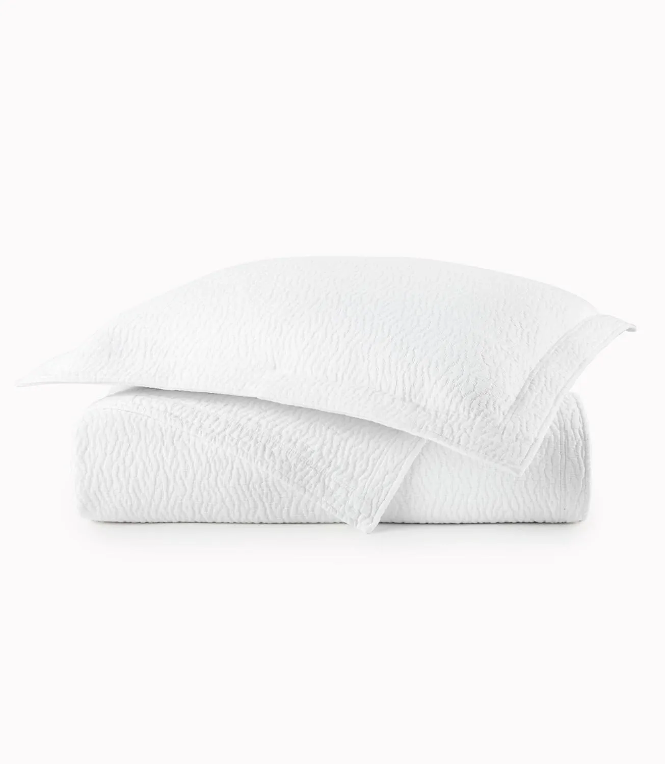 Peacock Alley White Cotton Matelasse Coverlet