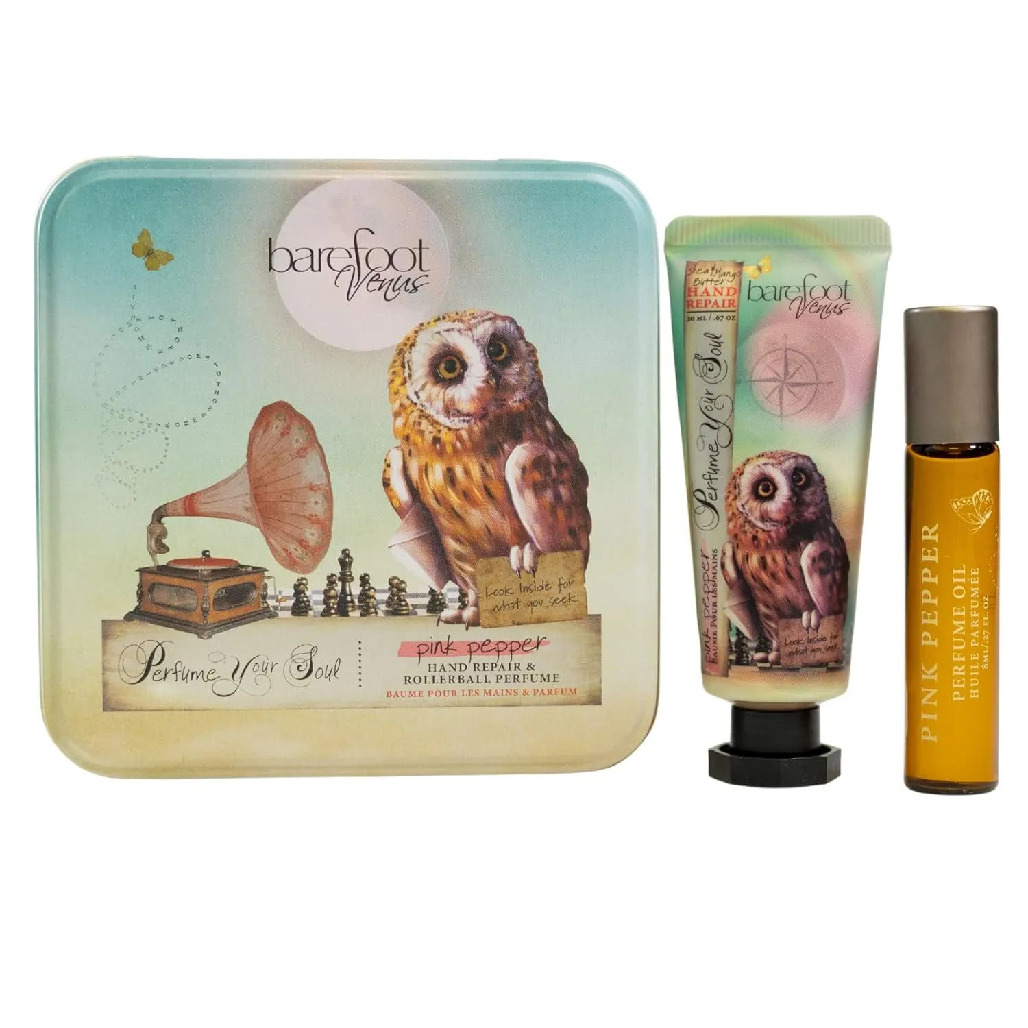 Perfect Pair Hand Cream- Repair & Rollerball Perfume (Pink Pepper), 0.47 Fl Oz (Pack of 2)