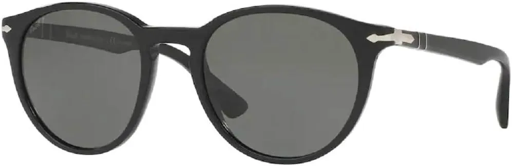 Persol PO3152S Round Sunglasses for Men   BUNDLE With Designer iWear Eyewear Kit