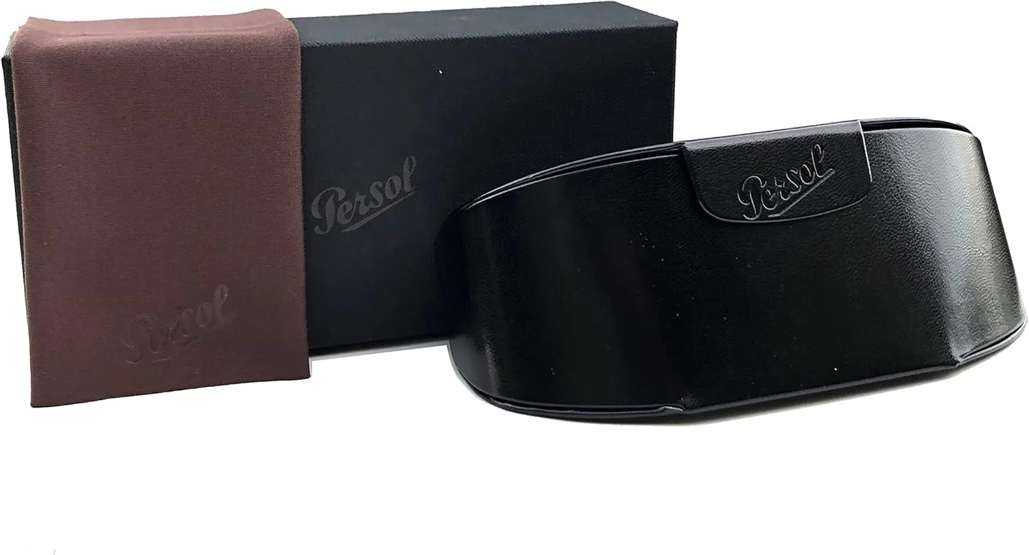 Persol PO3152S Round Sunglasses for Men   BUNDLE With Designer iWear Eyewear Kit