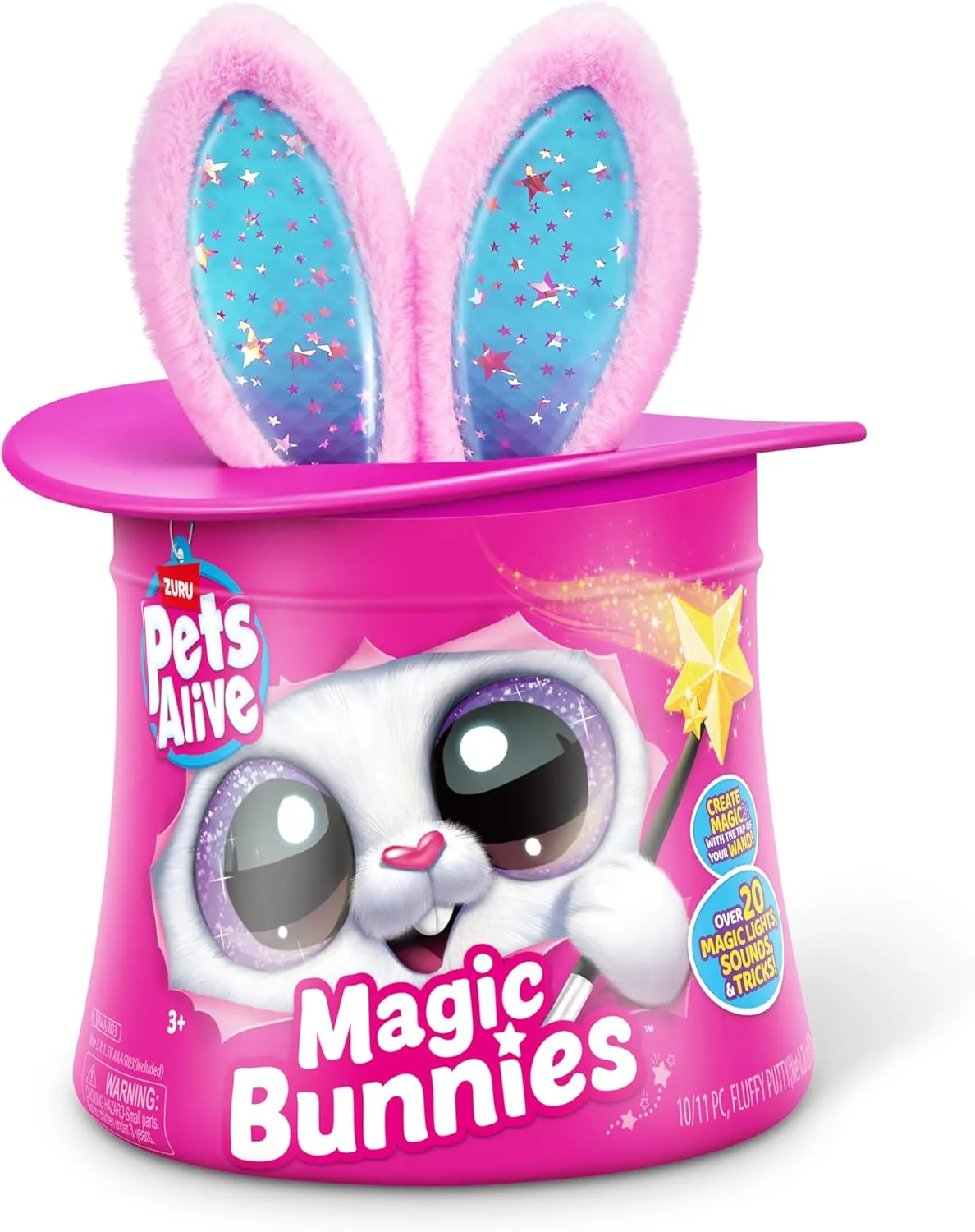 Pets Alive Magic Bunnies (Candy) by ZURU Electronic Plush Unboxing Surprise Interactive Magic Toy