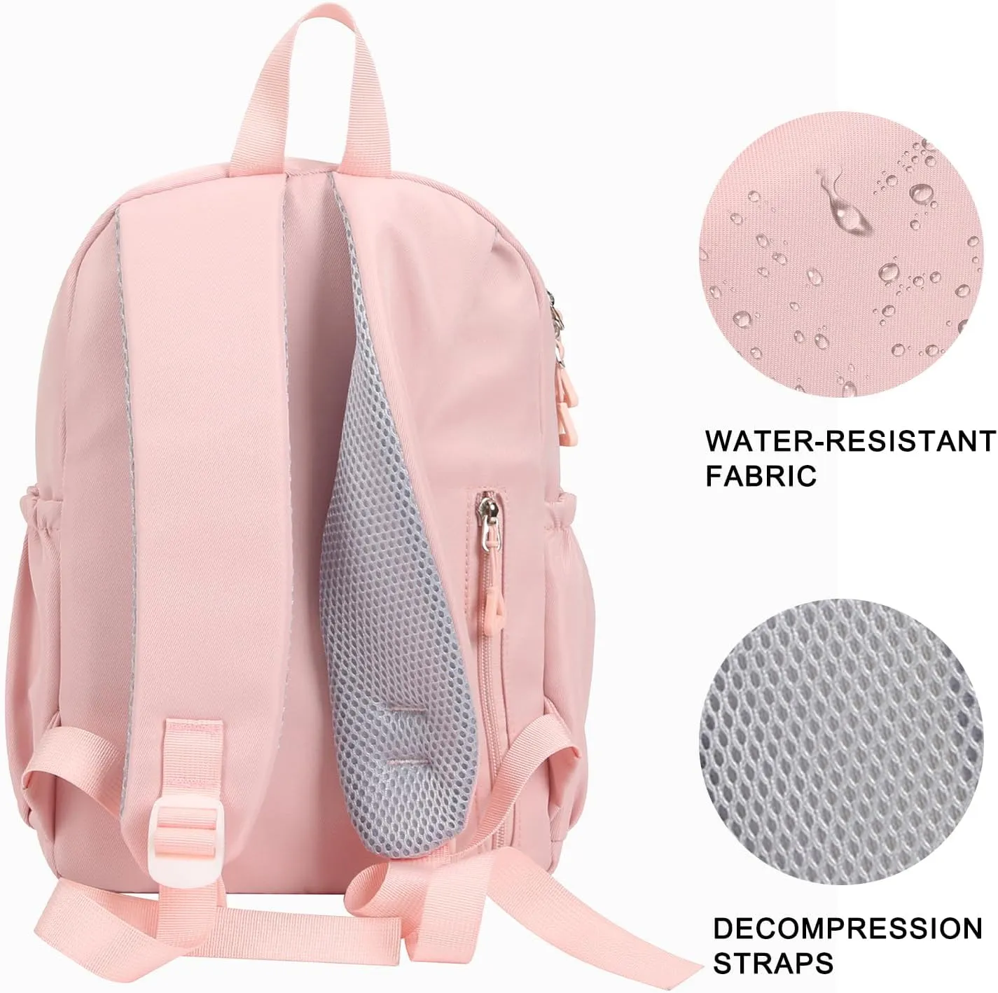 Phaoullzon Girls Small Backpack Purse for Toddler Mini Bookbag,Pink