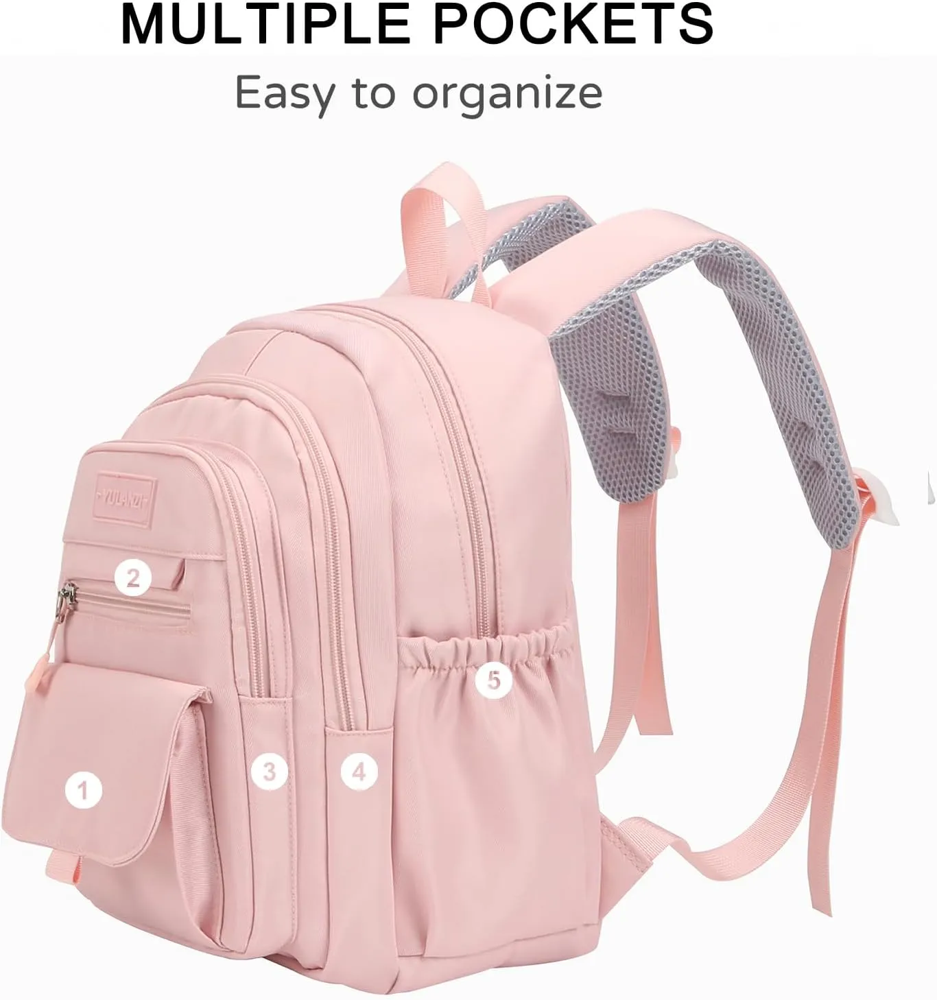 Phaoullzon Girls Small Backpack Purse for Toddler Mini Bookbag,Pink
