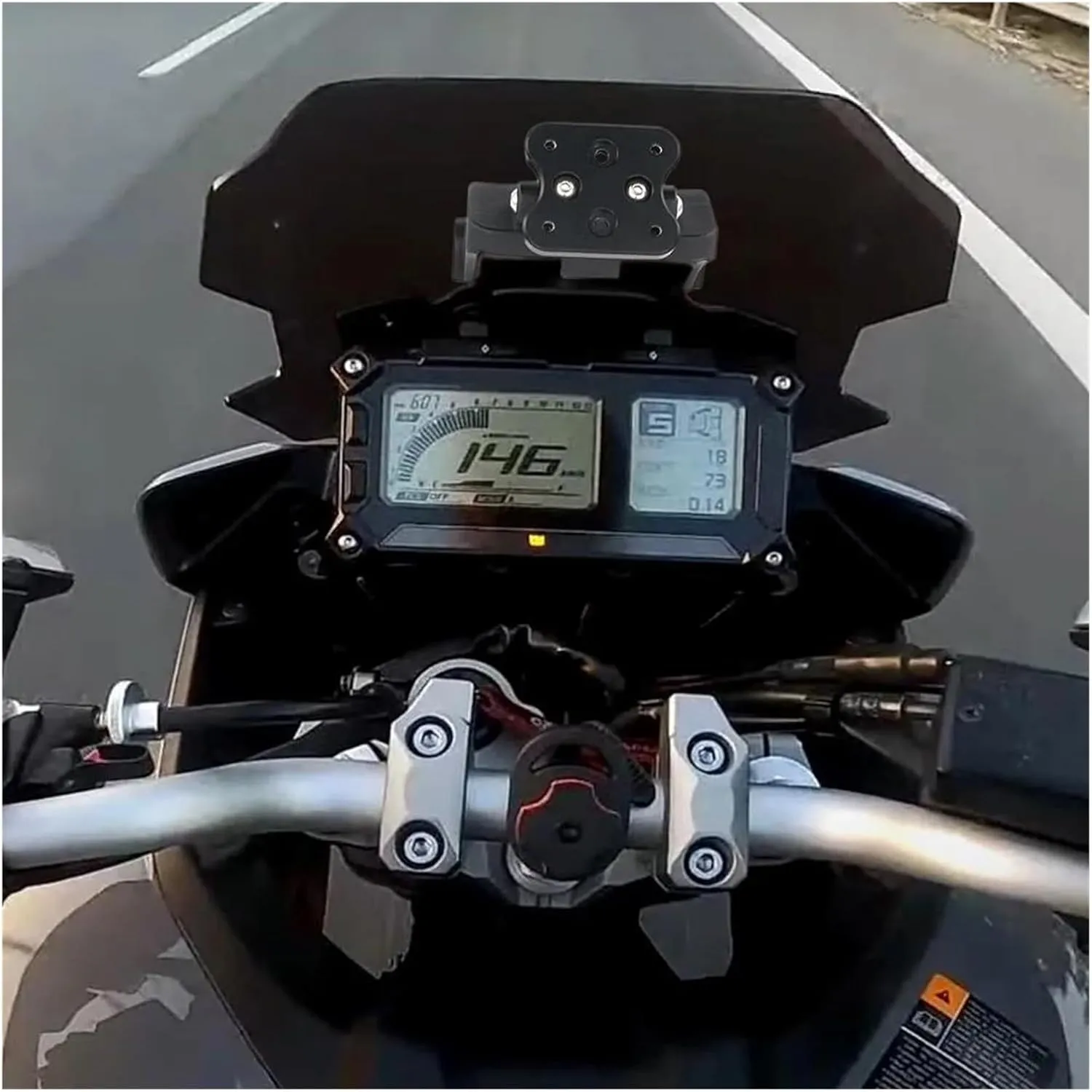 Phone Holder Navigation Bracket Motorcycle for Tracer 900/9 / GT 2018-2022 Motorcycle GPS Bracket Navigator Mount Mobile Phone Mount Bracket(E)