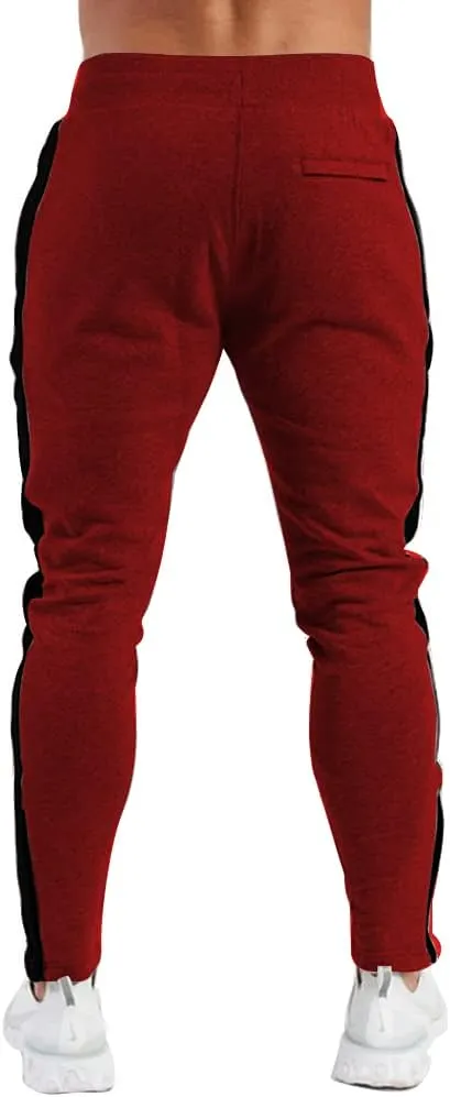 PIDOGYM Men's Track Pants,Slim Fit Athletic Sweatpants Joggers with Zipper Pockets