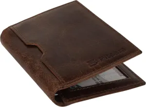 Pitaara Genuine Leather Slim Hand Crafted Minimalist Bifold Front Pocket Wallet with RFID Blocking