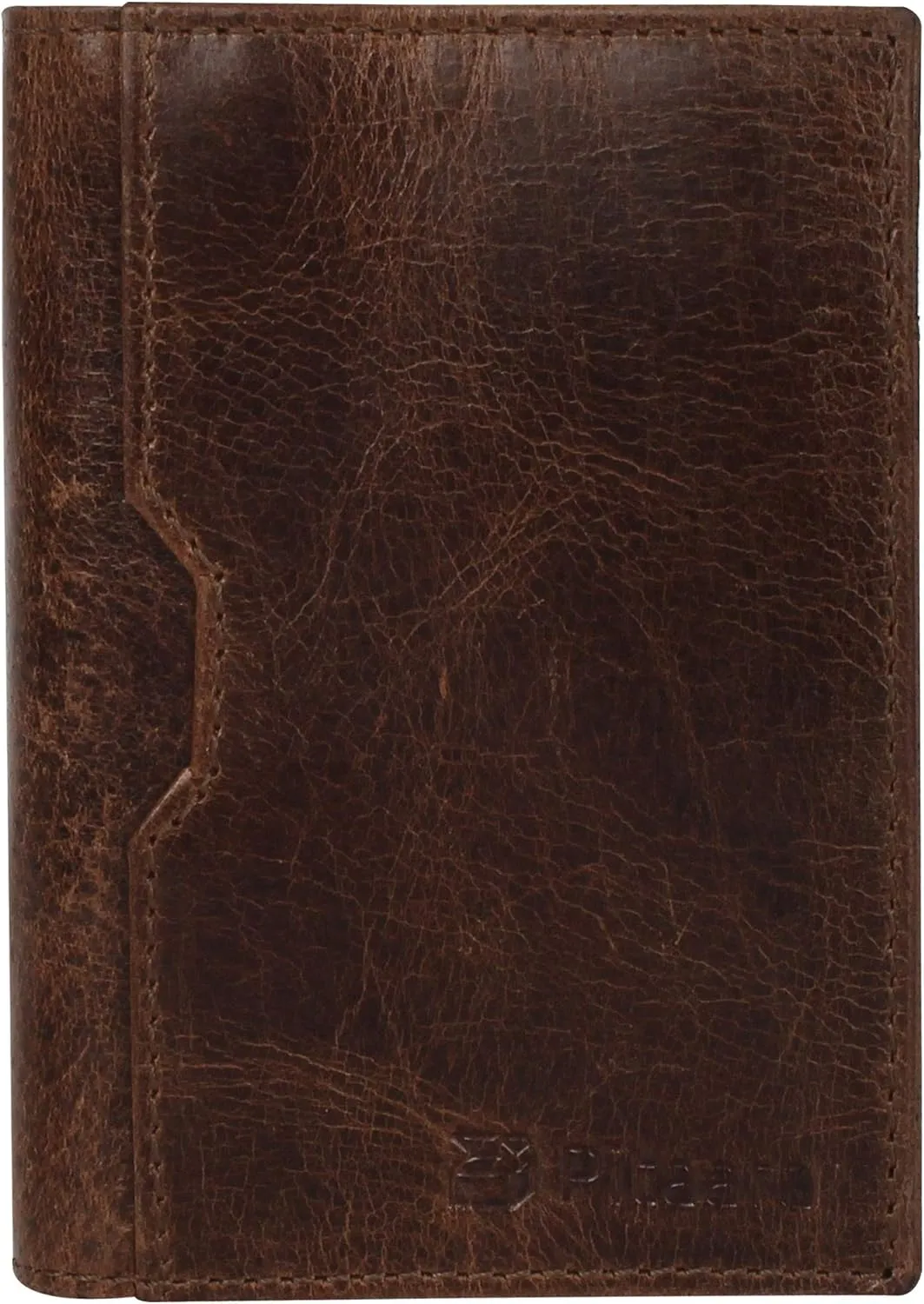 Pitaara Genuine Leather Slim Hand Crafted Minimalist Bifold Front Pocket Wallet with RFID Blocking