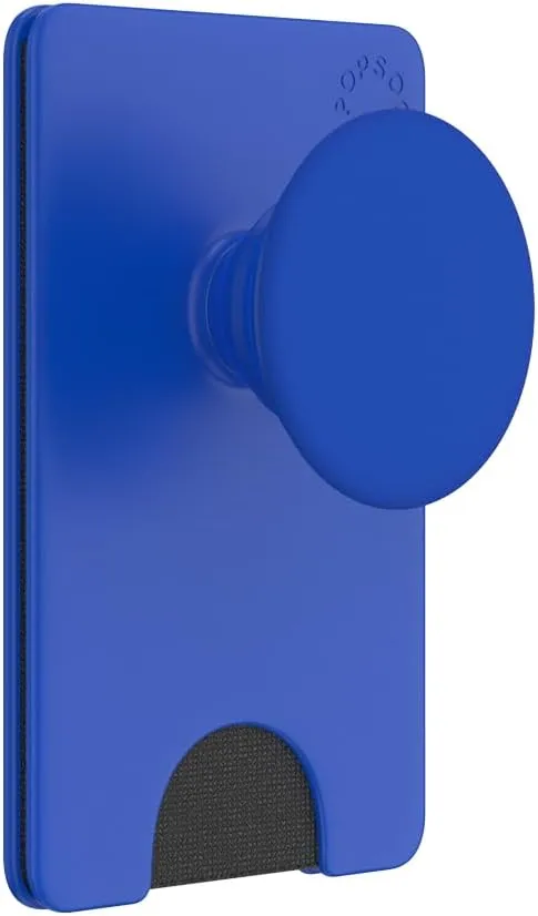 PopSockets Phone Wallet with Expanding Phone Grip, Phone Card Holder, Into The Woods - Cobalt