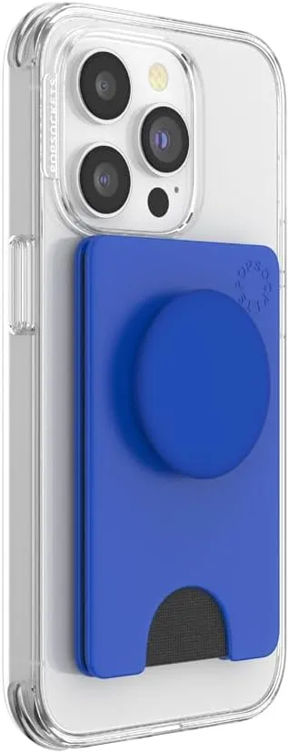 PopSockets Phone Wallet with Expanding Phone Grip, Phone Card Holder, Into The Woods - Cobalt