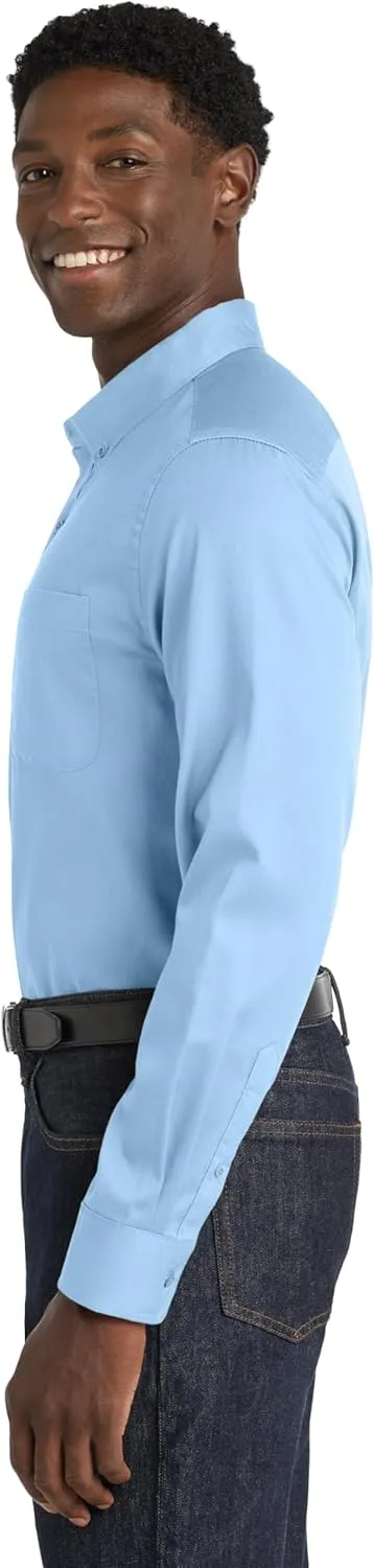Port Authority Men's SuperPro React Twill Long Sleeve Button-Down Shirt