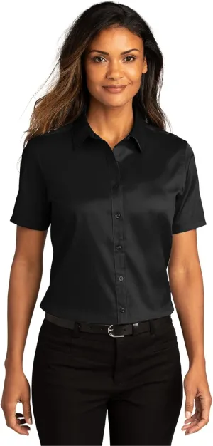 Port Authority Women's Short Sleeve SuperPro React Twill Button-Down Shirt