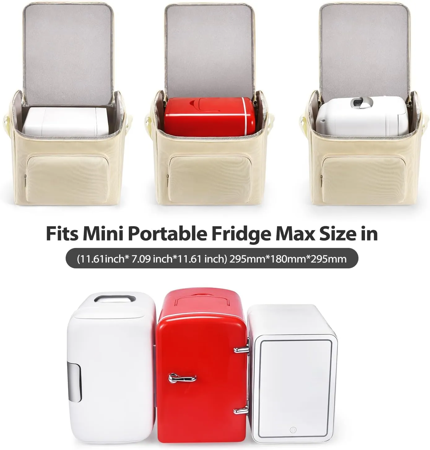 Portable mini fridge case/skincare fridge/Travel Makeup Bag Easy carry for Camping, Picnic,Car,Cosmetic & Skincare fridge case,Travel Case,Travel Makeup Bag