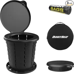 Portable Outdoor Toilet Bucket Seat with Lid - Universal Fit for Most 5-Gallon Buckets - Durable and Comfortable Camping - Emergency Preparedness Solution