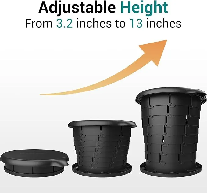 Portable Outdoor Toilet Bucket Seat with Lid - Universal Fit for Most 5-Gallon Buckets - Durable and Comfortable Camping - Emergency Preparedness Solution