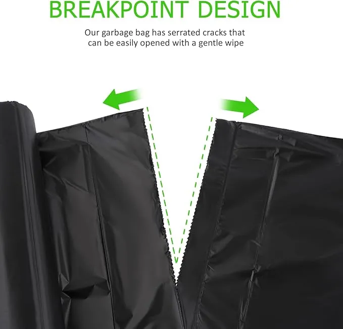 Portable Toilet Bags 8 Gallon Trash Bag,Poop Bags for Dogs Biodegradable,5 Gallon Bucket,Lightweight & Sturdy Pet Waste Bags,Garbage Bags Refill Rolls for Outdoor Camping,Travel（Black）