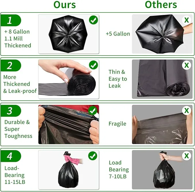 Portable Toilet Bags for Camping, Biodegradable Porta Potty Bags 8 Gallon Thickened Toilet Waste Bags for 5 Gallon Bucket Toilet