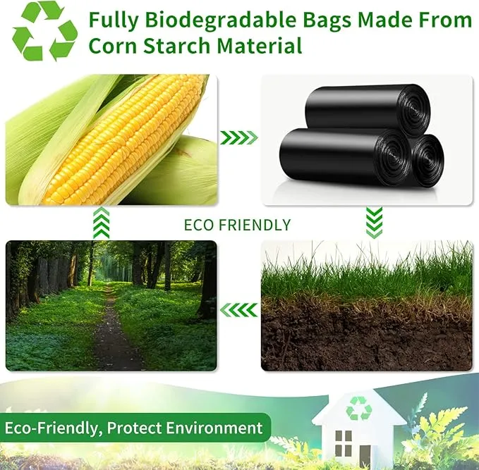 Portable Toilet Bags for Camping, Biodegradable Porta Potty Bags 8 Gallon Thickened Toilet Waste Bags for 5 Gallon Bucket Toilet