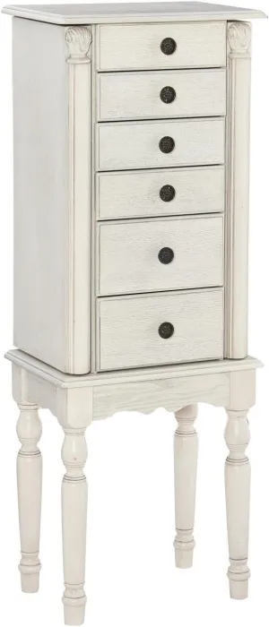 Powell Imogen Jewelry Armoire Off White D1319J20W