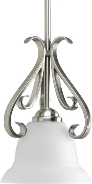 Progress Lighting P5153-09 Torino Pendants, 7-1/2-Inch Diameter x 11-Inch Height, Brushed Nickel