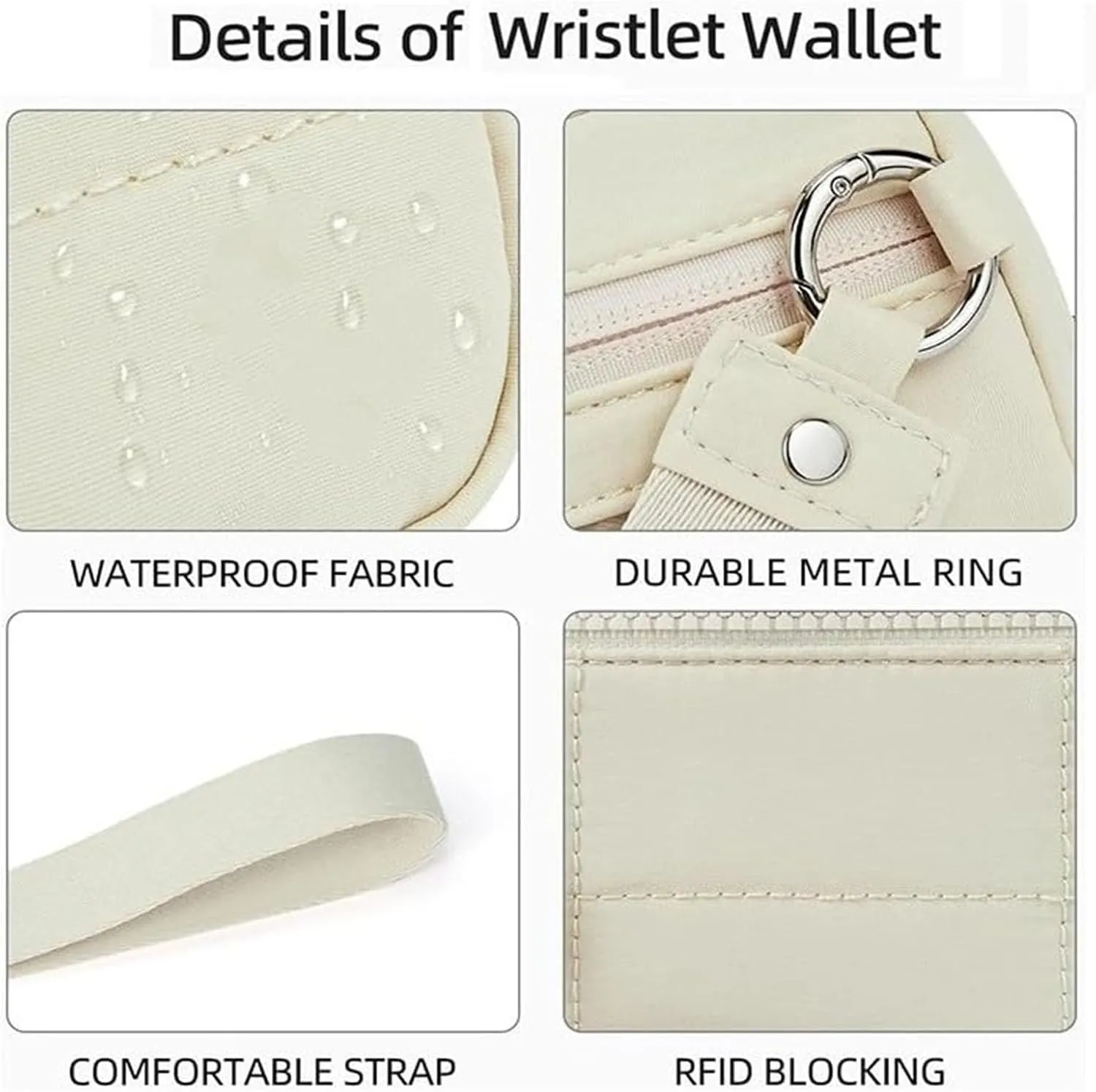 Puffer Wristlet Wallet Fits Phone, Casual Wristlets Purses Card Wallets, Credit Card Holder Phone Organizer