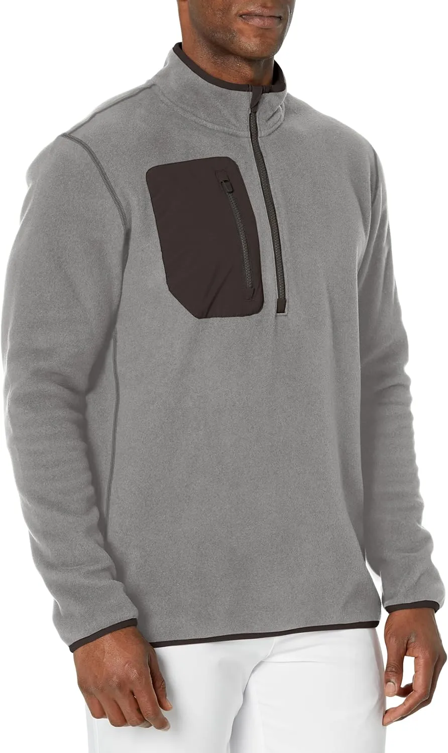 Puma Golf NA Men's Fleece 1/4 Zip, Slate Sky-Puma Black, X-Large
