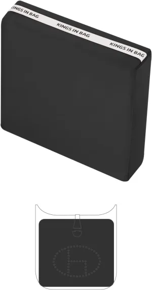 Purse Shaper Insert for Hermes Evelyne PM, Handbag Shaper Pillow Fits Evelyne Bags, Soft Silky Surface with Memory Foam Inner without Overfull(Black, Evelyne PM)