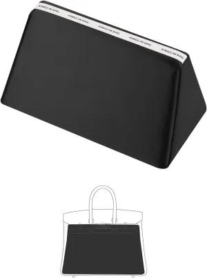 Purse Shaper Pillow Insert Compatible with Hermes Berkin Bags, Lightweight and Silky, Soft Memory Foam Inner(Black, BK25)