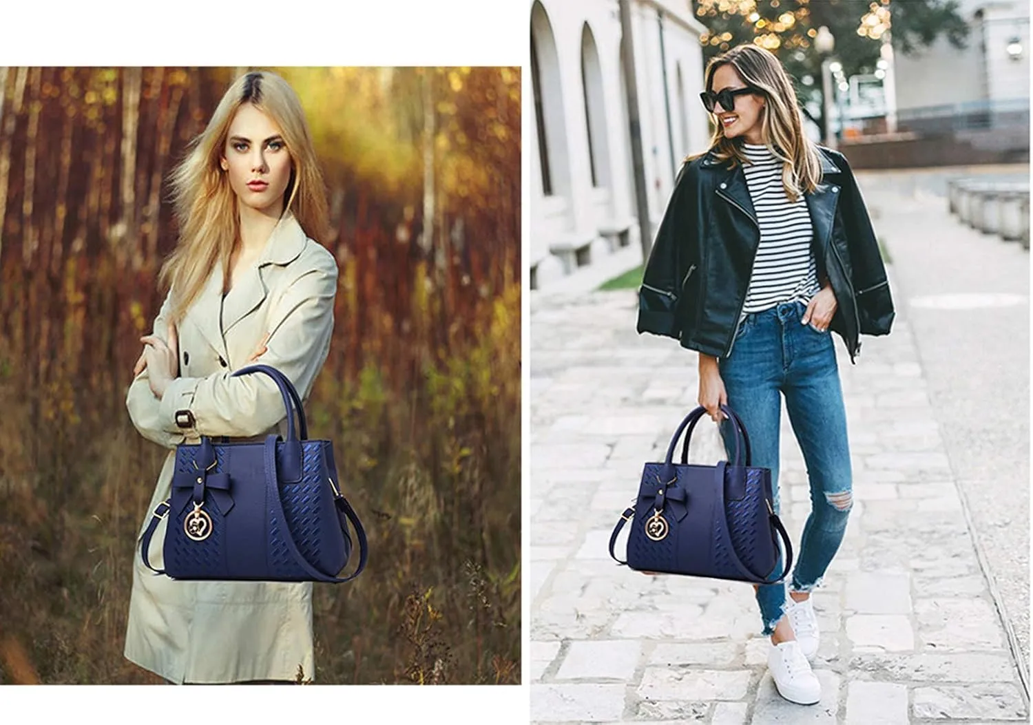 Purses and Handbags for Women Fashion Ladies PU Leather Top Handle Satchel Shoulder Tote Bags