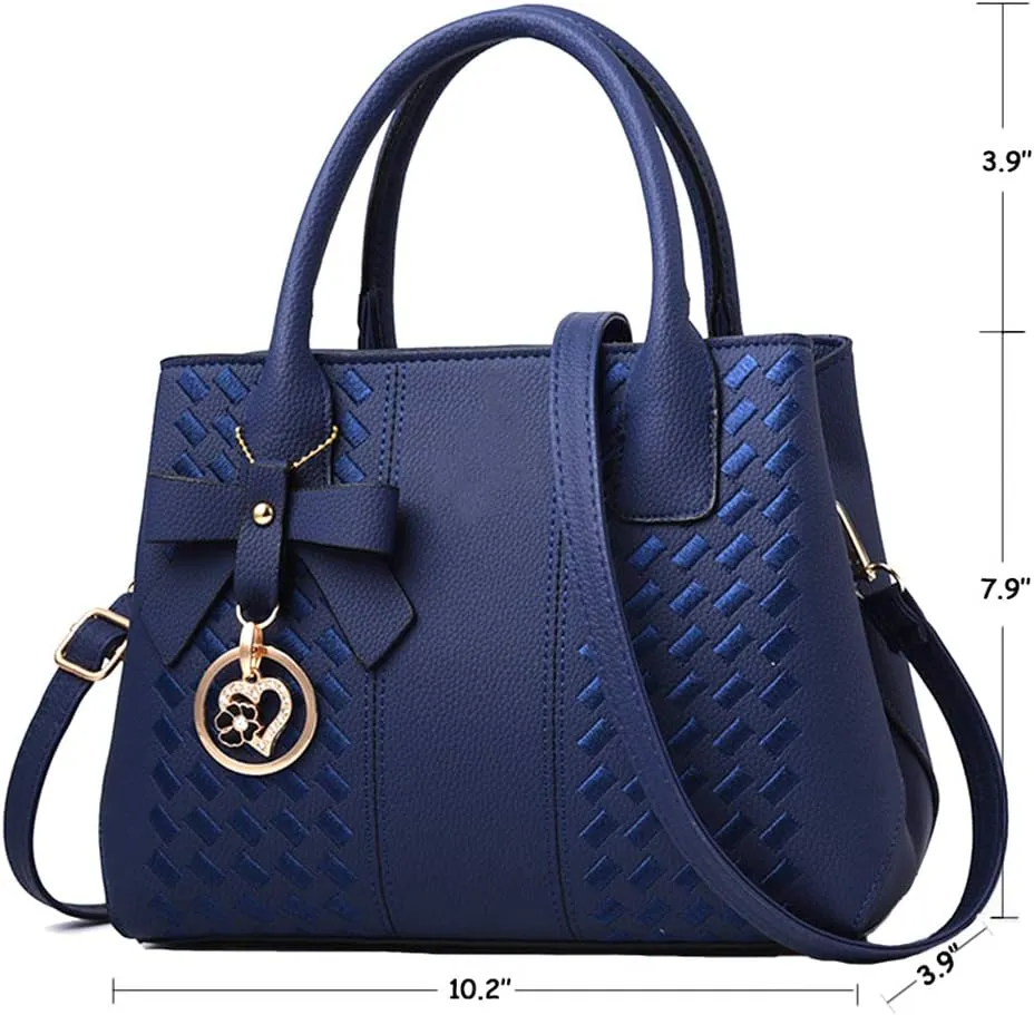 Purses and Handbags for Women Fashion Ladies PU Leather Top Handle Satchel Shoulder Tote Bags