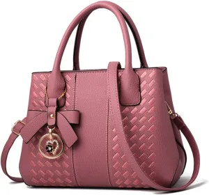 Purses and Handbags for Women Fashion Ladies PU Leather Top Handle Satchel Shoulder Tote Bags