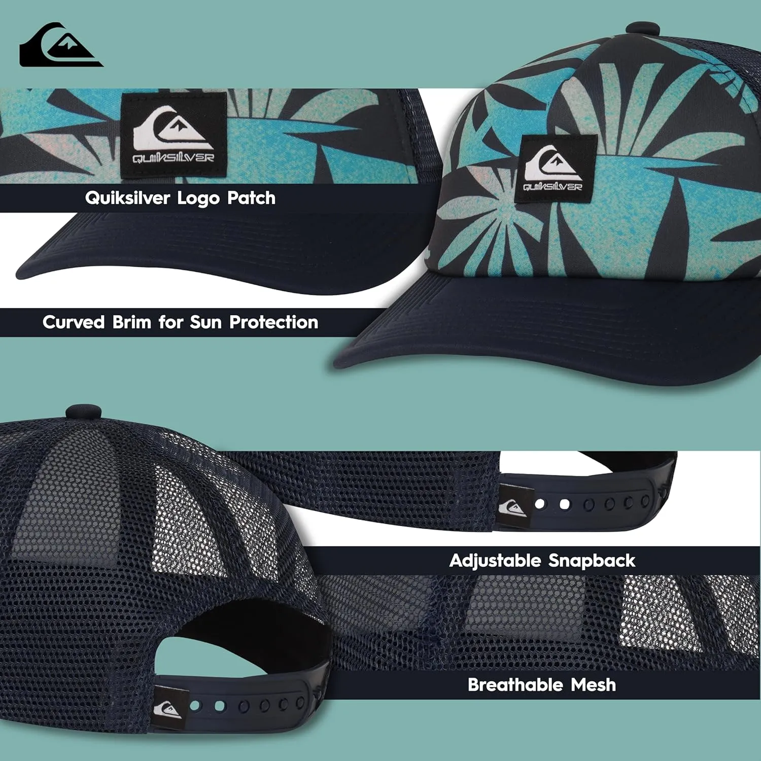 Quiksilver Boy's Emu Coop Snapback Trucker Hat