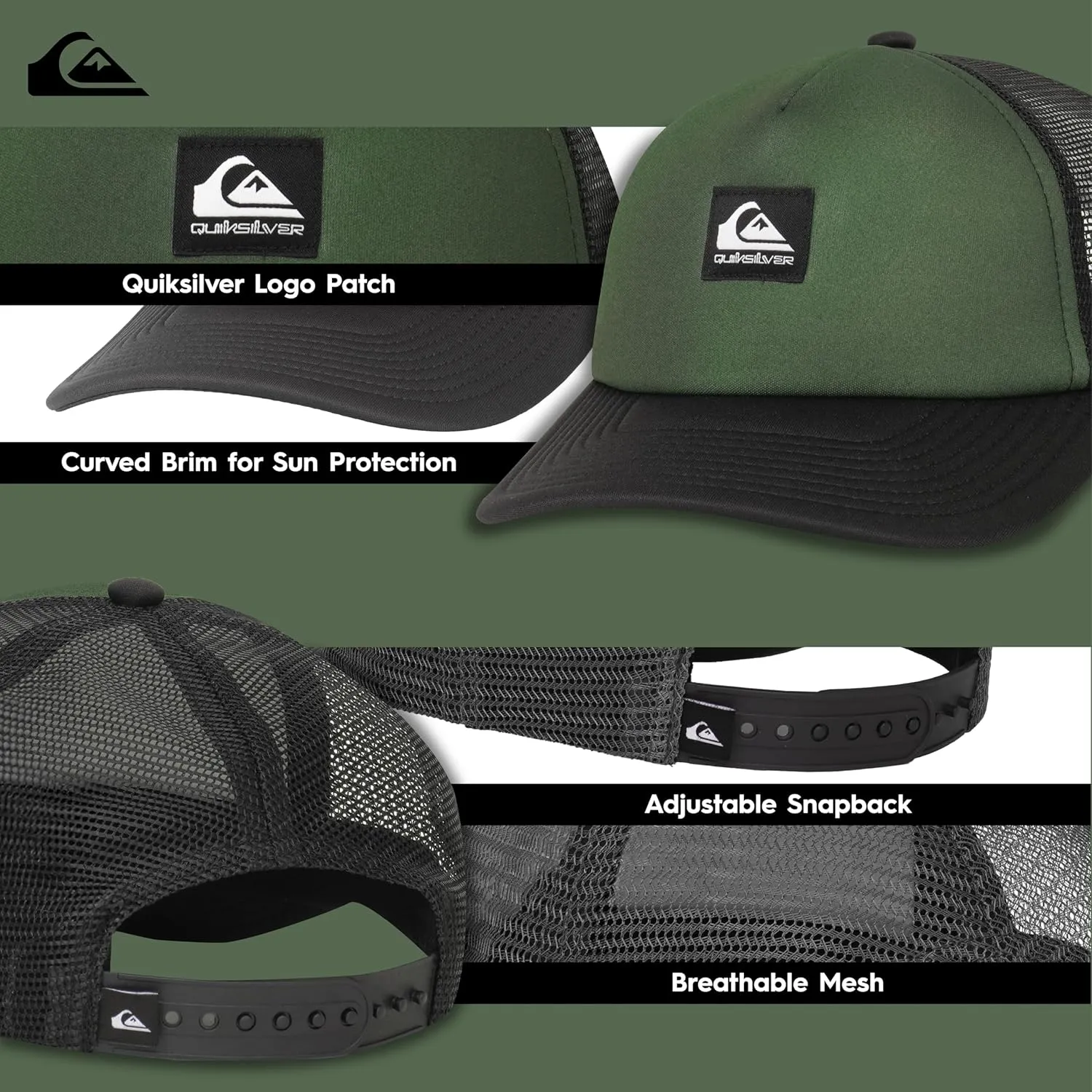 Quiksilver Boy's Emu Coop Snapback Trucker Hat