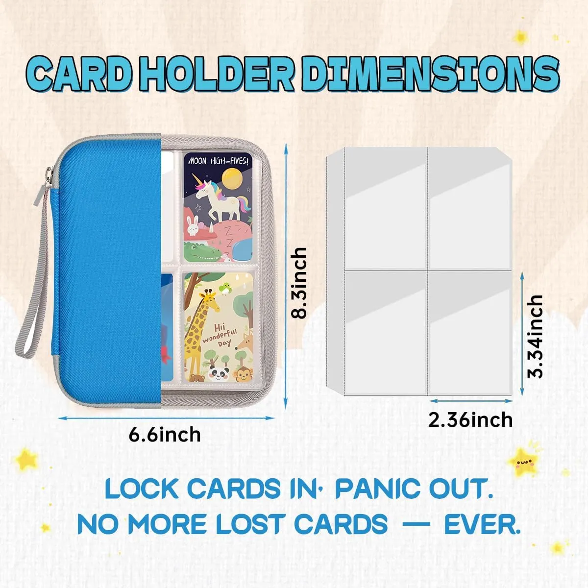QYILUARE Card Holder for Yoto Card,Hard Portable Case for Yoto with Zipper & 80 Pockets Player & Mini Audiobook with Sleeves for Travel