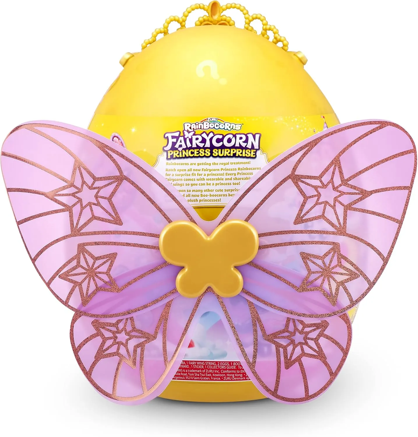 Rainbocorns Fairycorn Princess Surprise (Bunny) by ZURU 11" Collectible Plush Stuffed Animal, Surprise Egg, Wearable Fairy Wings, Magical Fairy Princess, Ages 3  for Girls, Children