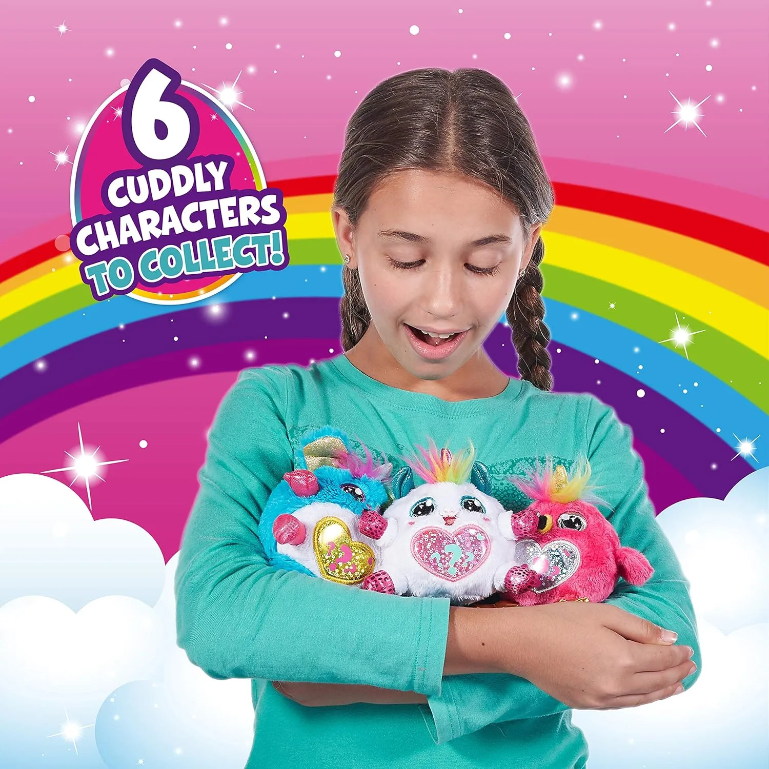 Rainbocorns Sparkle Heart Surprise Mystery Egg Plush by ZURU - Puppy (9204H)