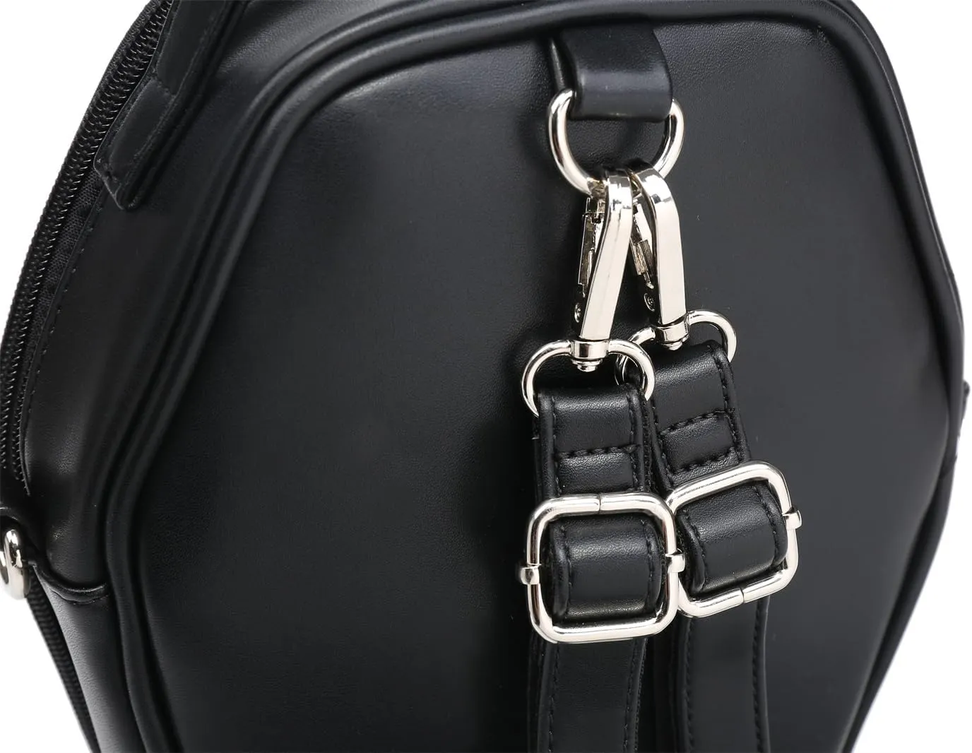 RAINBOW SMILE Ita Bag Backpack Gothic Coffin Shape Fashion Purses and Handbags Halloween JK Bags for Anime Pins Display