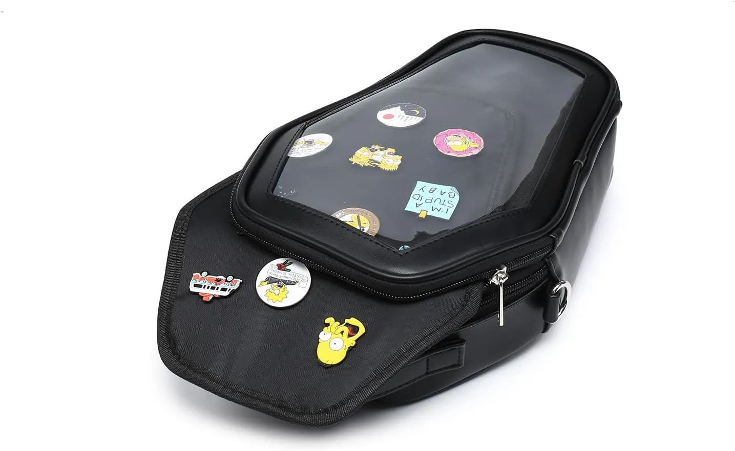 RAINBOW SMILE Ita Bag Backpack Gothic Coffin Shape Fashion Purses and Handbags Halloween JK Bags for Anime Pins Display