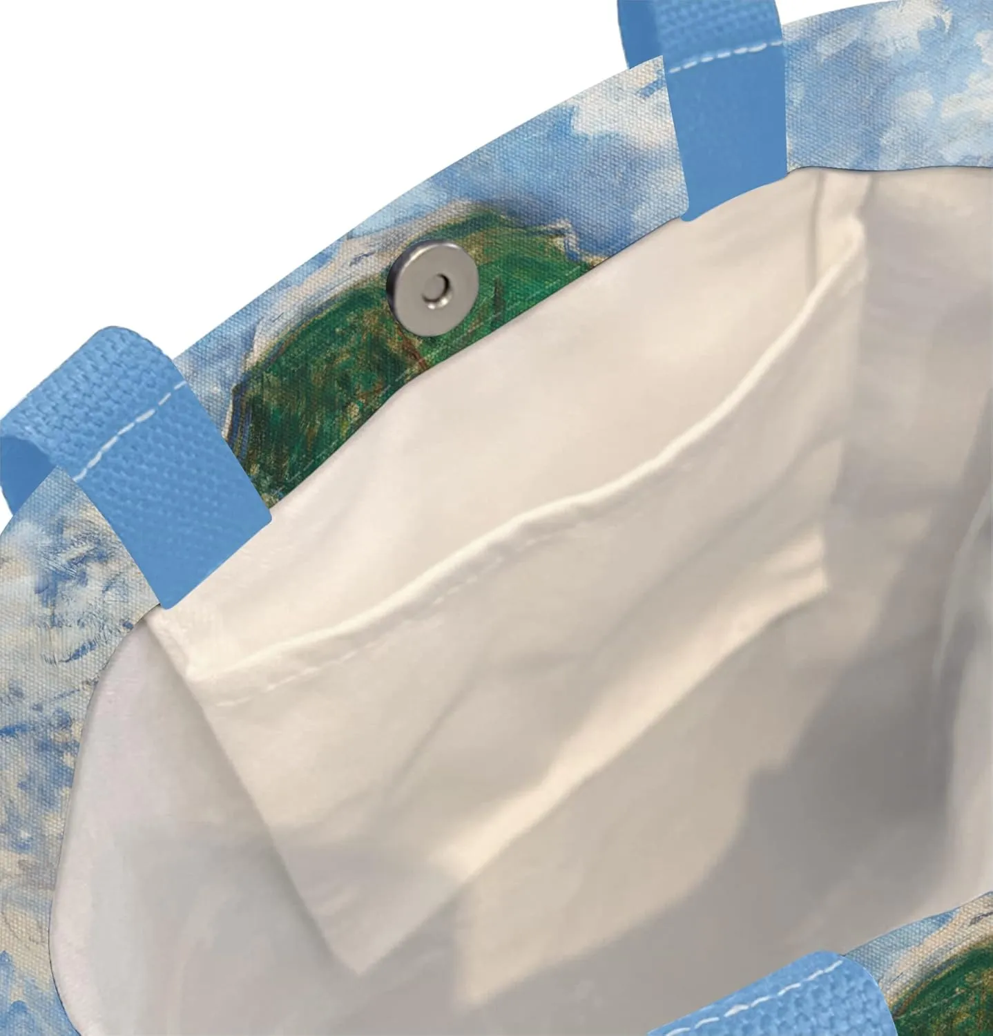 RainCaper Canvas Tote Bag for Women | Magnetic Closure & Open Interior Pocket | Holds Laptops, Magazines, Sunglasses, Books