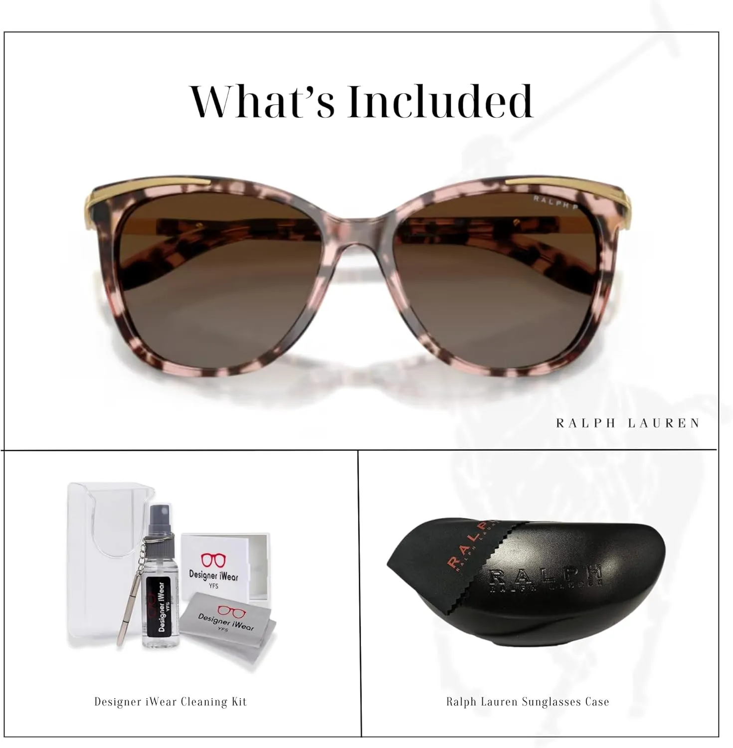 Ralph Lauren RA5203 Cateye Sunglasses For Women   BUNDLE with Designer iWear Eyewear Kit