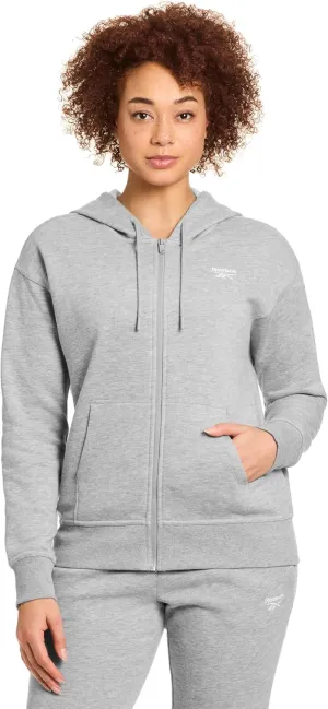 Reebok Women's Cozy French Terry Full-Zip Hooded Sweatshirt