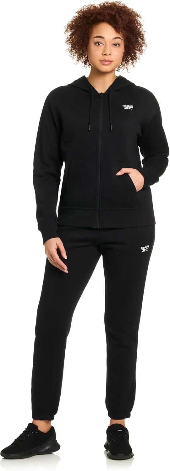Reebok Women's Cozy French Terry Full-Zip Hooded Sweatshirt