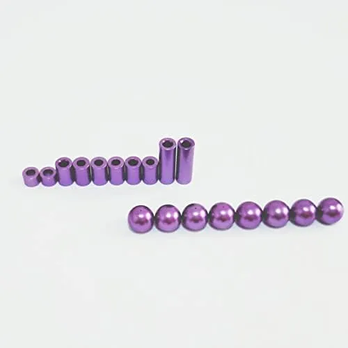 Replacement Part For Stabilizer Ball Cap 3/6/12mm Aluminum Spacer Set For 1/32 Scale Mini 4WD Racing Car Model 15473 95206 - (Color: Pink)