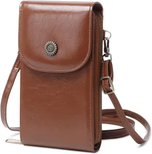 RFID anti magnetic women's phone bag PU leather phone bag versatile single shoulder crossbody bag