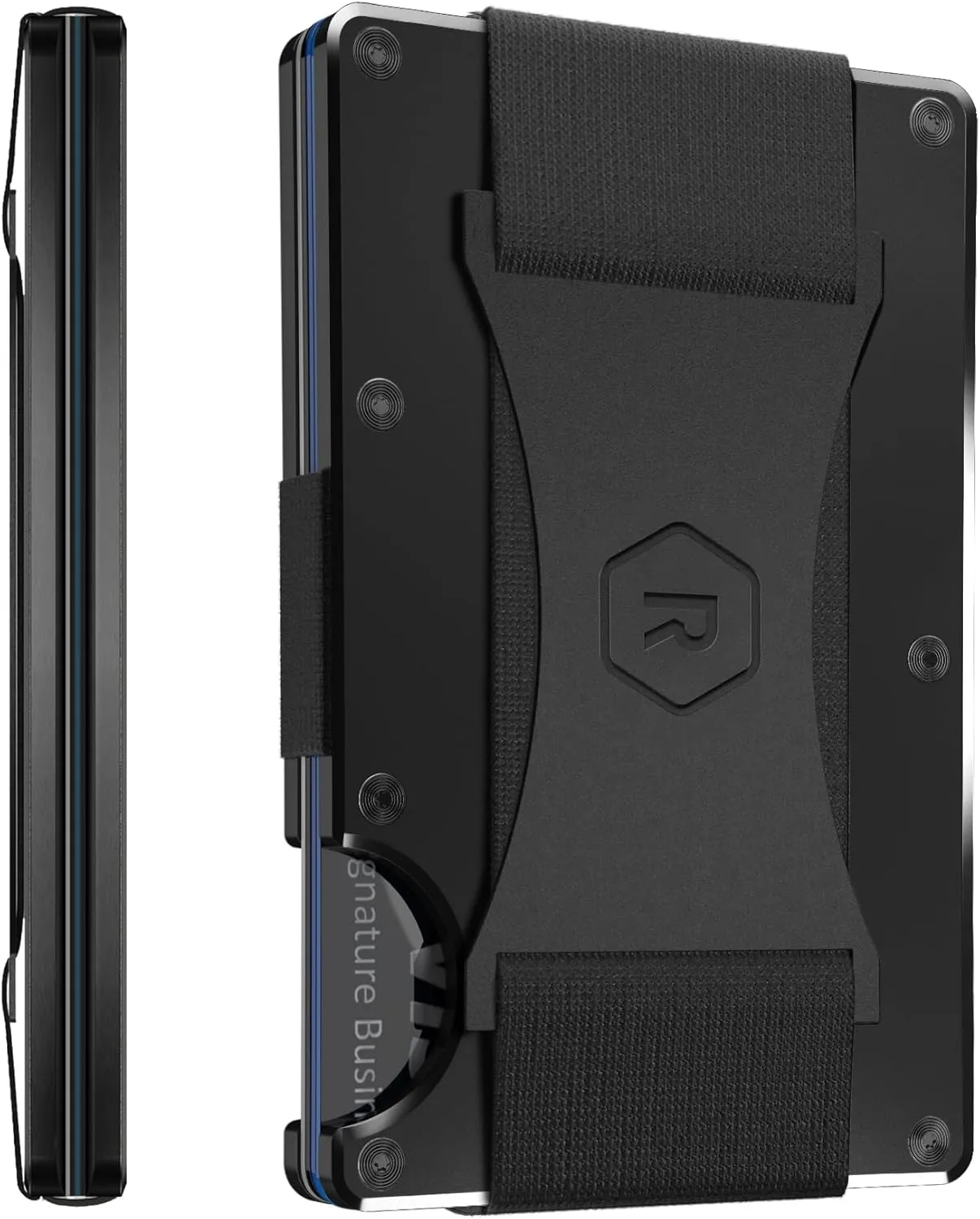 Ridge Wallets for Men - Slim Minimalist Wallet For Men, Front Pocket Wallets for Men, RFID Wallet For Men - Card Holder Wallet (Royal Black)