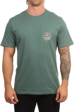 Ripcurl Horizon Badge Tee Muted Green
