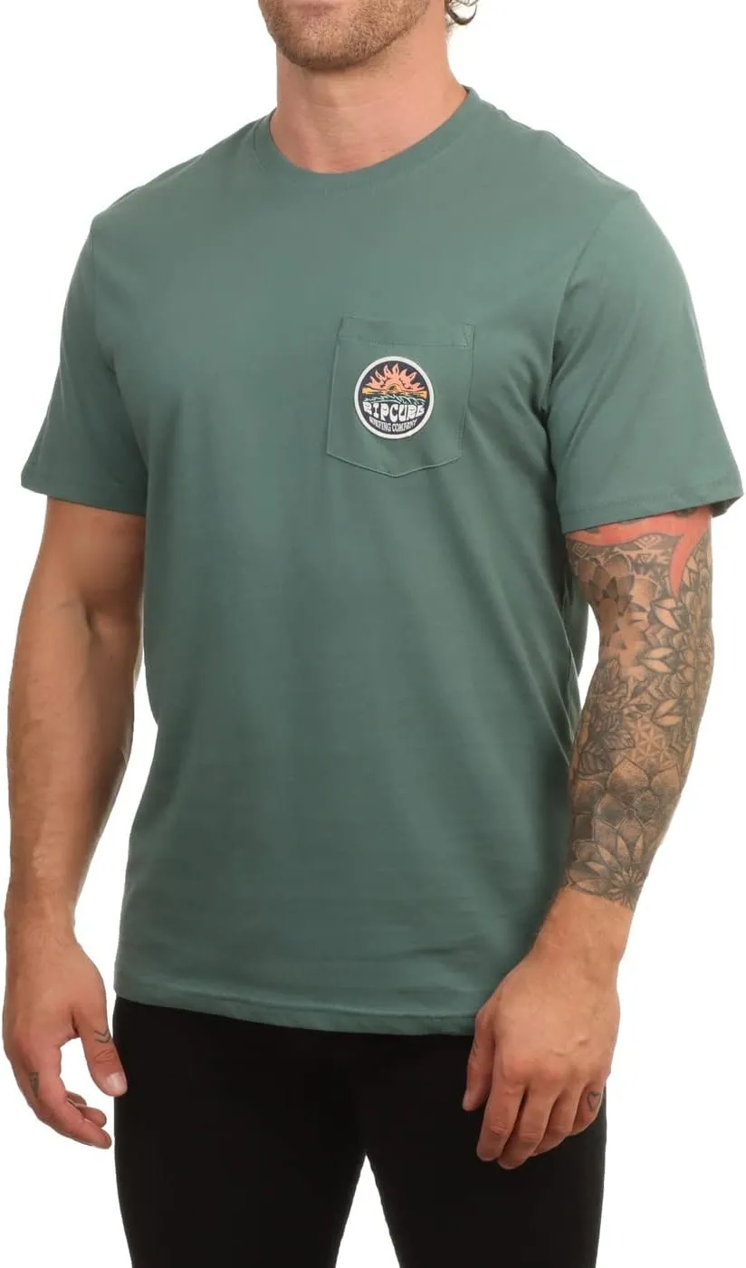Ripcurl Horizon Badge Tee Muted Green