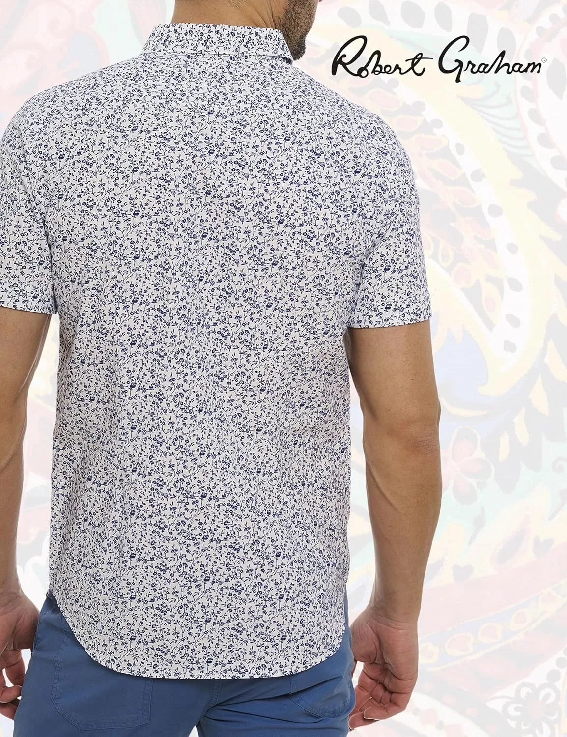 Robert Graham Men's Bassel Short Sleeve Woven Shirt