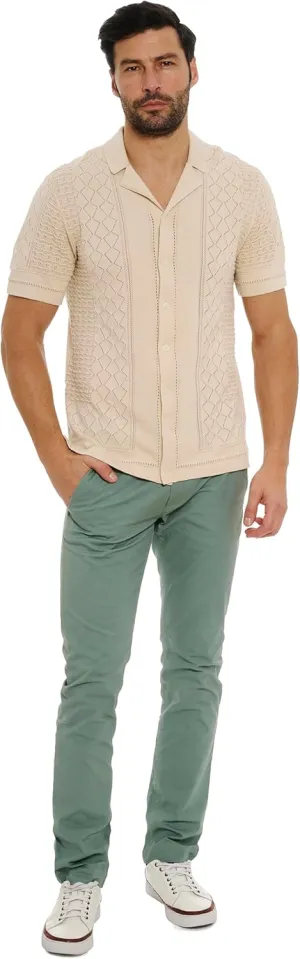 Robert Graham Men's Delmar Short Sleeve Knit Sweater